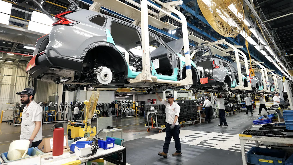 Honda vehicle assembly line